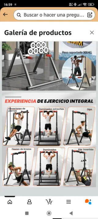 Estación de Dominadas Plegable Power Tower