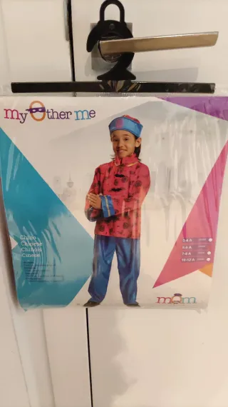 Disfraz Chino Niño Talla 5-6 Años 3 piezas