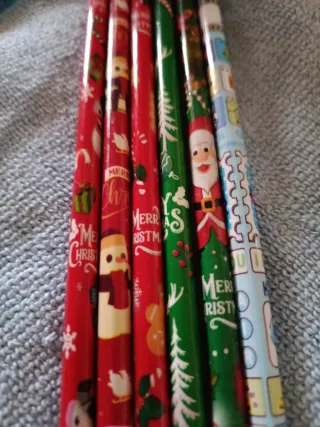 Lápices Navideños con Dibujos