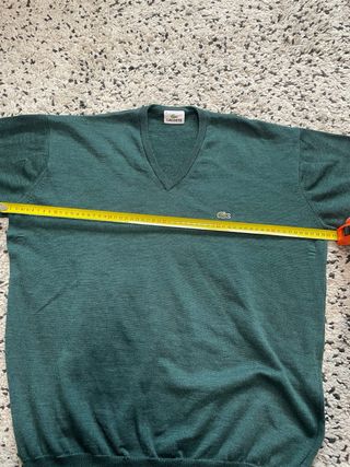 Jersey Lacoste Vintage Lana Virgen Retro 90s Over