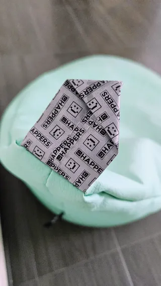 Puff de polipiel color verde menta