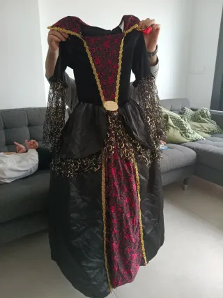 Disfraz Condesa Drácula Negro/Rojo