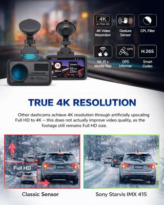 Dash CAM TrendVision TDR-725 Real 4K