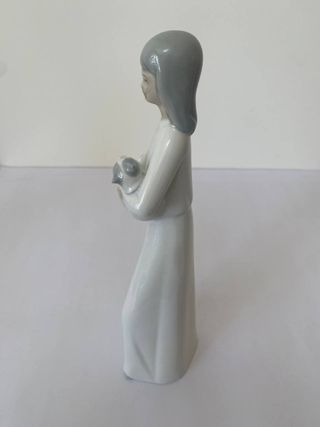 Figura Miquel Requena Porcelanas - Niña con Gato
