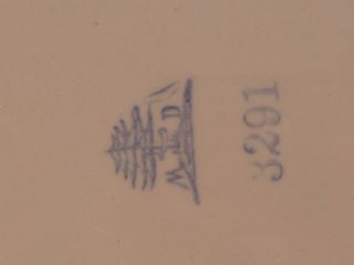 Antigua bandeja ovalada de porcelana