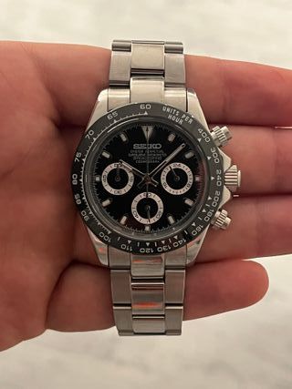 Seiko Mod Daytona Black