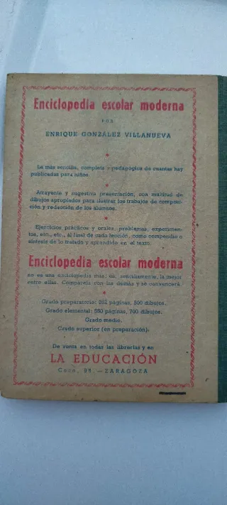 Libro escolar vintage
