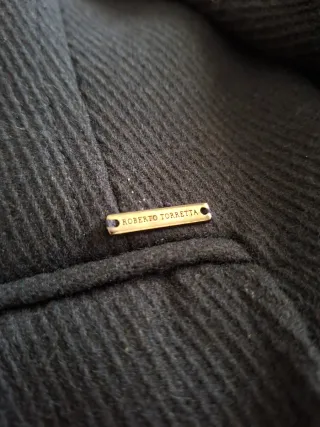 Abrigo lana talla XXL Roberto Torretta