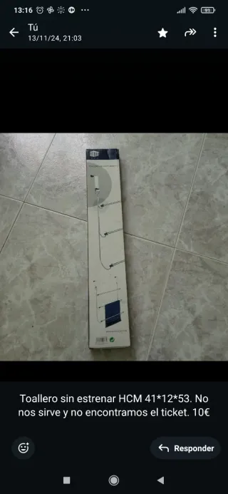 Toallero para puerta