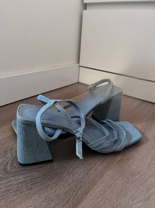 Sandalias Verano Jean Tacón Cuadrado