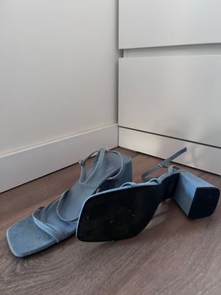 Sandalias Verano Jean Tacón Cuadrado