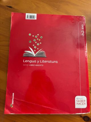 Libro lengua y literatura 1°ESO y 2°ESO Santillana