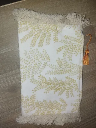 Bolso de mano de lino