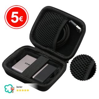 Funda Protectora Negra para SSD Externo