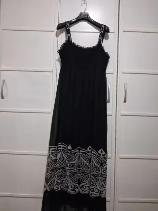 Vestido vaporoso de fiesta talla 46