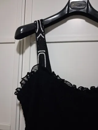 Vestido vaporoso de fiesta talla 46