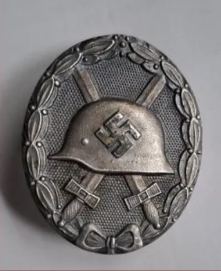 Placa Herido Wehrmacht Plata