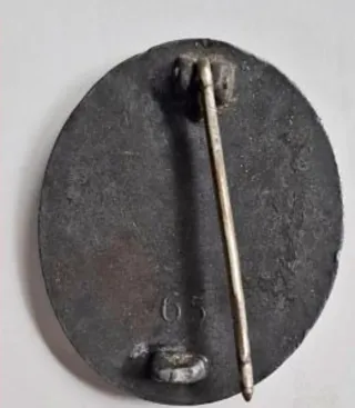 Placa Herido Wehrmacht Plata