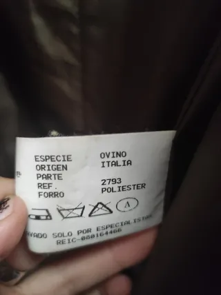 Gabardina de piel vintage