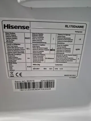 Nevera Hisense 132 L