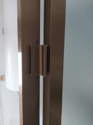 2 ventanas aluminio cristal 82x124,5 cm