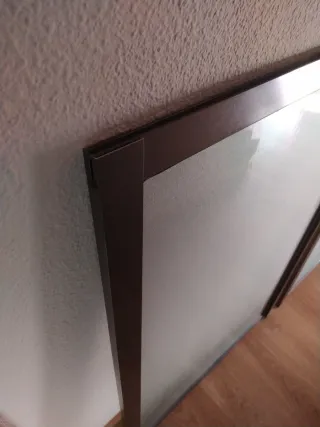 2 ventanas aluminio cristal 82x124,5 cm