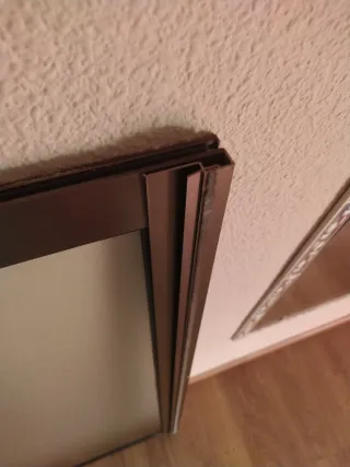 2 ventanas aluminio cristal 82x124,5 cm