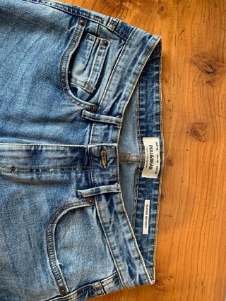 Pantalon vaquero roto hombre azul