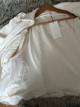 Bomber felpa pliegues