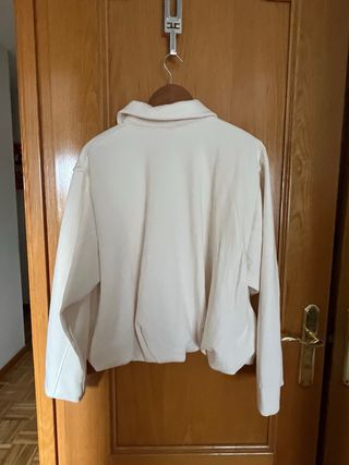 Bomber felpa pliegues