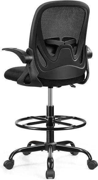 Silla de oficina con reposabrazos plegables