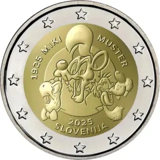 MONEDA CONMEMORATIVA 2€ ESLOVENIA 2025 MIKI MUSTER