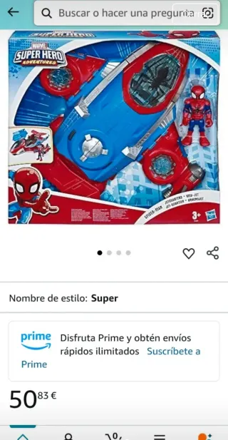 Nave Spiderman juguete