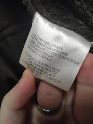 Chaquetón vintage piel sintética marrón