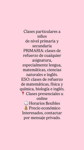 Clases particulares