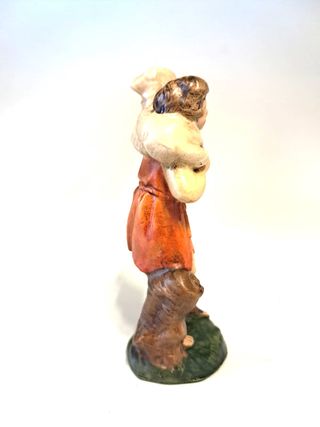 Presepe 10 cm pastore pecora in spalla CARTAPESTA