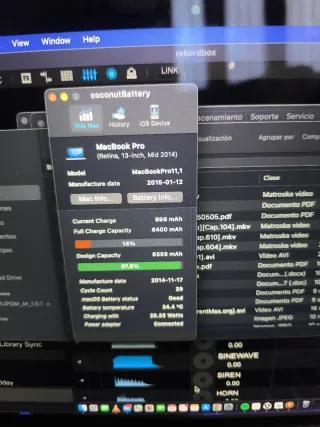 Macbook pro mediados 2014