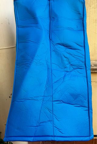 Diafraz pieza Lego oficial adulto color azul.