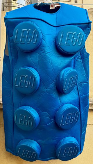 Diafraz pieza Lego oficial adulto color azul.