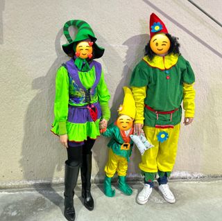 Disfraz familiar Duende Bosque Niño/Adulto
