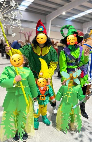 Disfraz familiar Duende Bosque Niño/Adulto