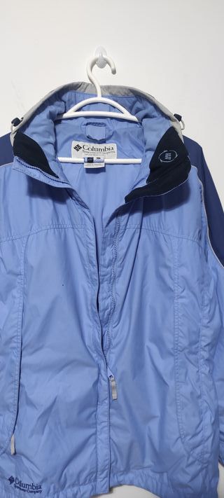 chaqueta columbia invierno azul