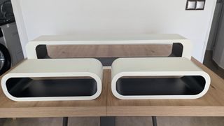 Juego de 3 estanterias decorativas