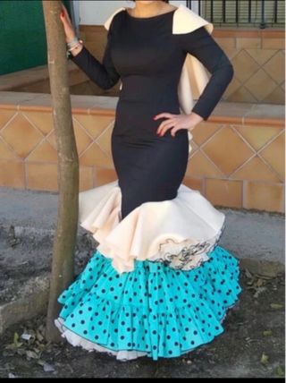 Traje de flamenca negro