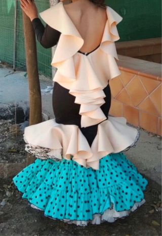 Traje de flamenca negro