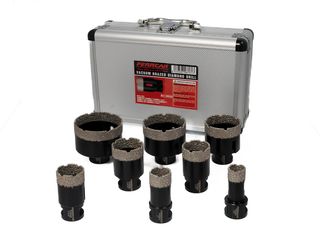 Juego de brocas de corona de diamante de 8 brocas