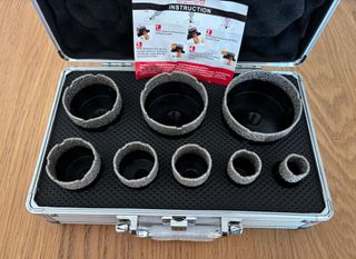 Juego de brocas de corona de diamante de 8 brocas