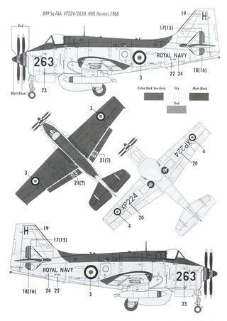 Maqueta avión Gannet AEW.3 de Sword 1:48