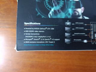 Asus ROG GeForce GTX 1060 Strix Gaming 6GB GDDR5