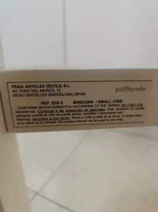 Minicuna Petit Praia con ruedas